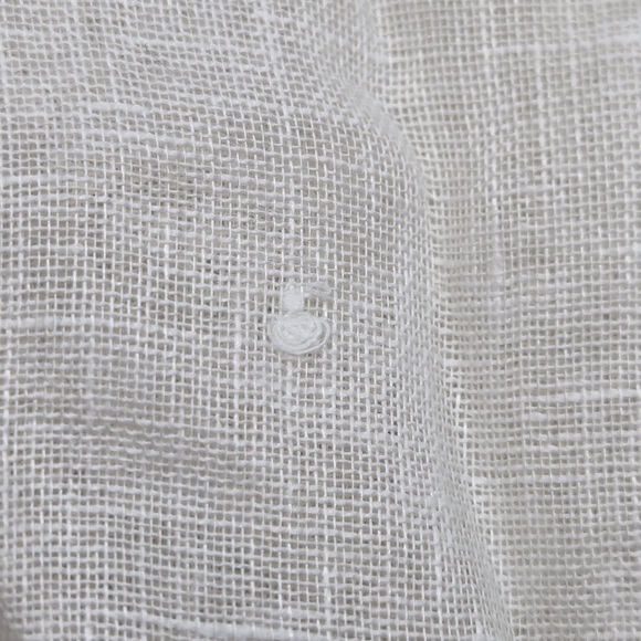 QUINCE Set Of 2 48x84 European Linen Sheer Curtains White 6405 - Picture 9 of 10